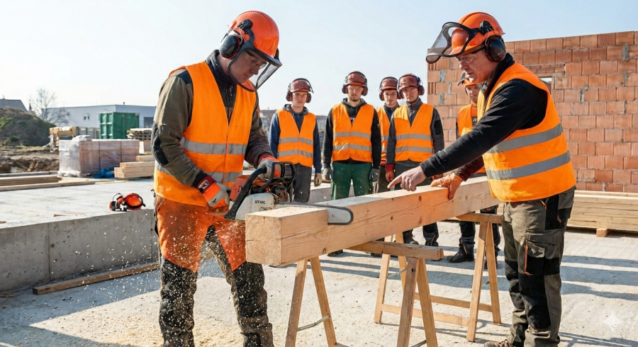 Update professional training - operation of and hand-held chainsaw (other activity)