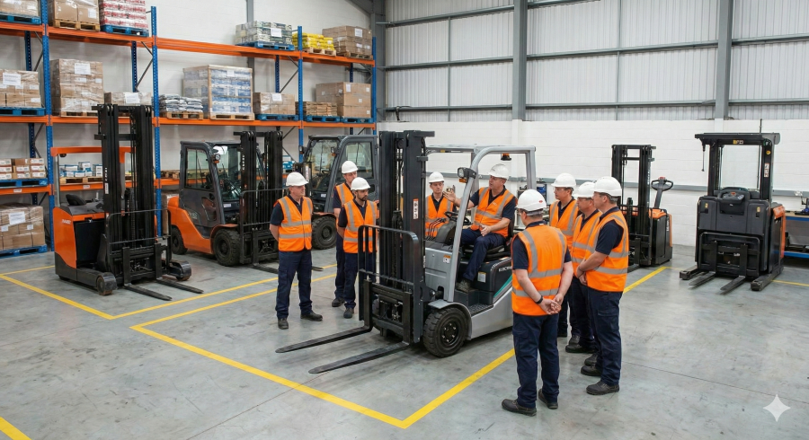 Basic training - forklift trucks (class I. and II. and types and, B, C, D, W1 and W2)