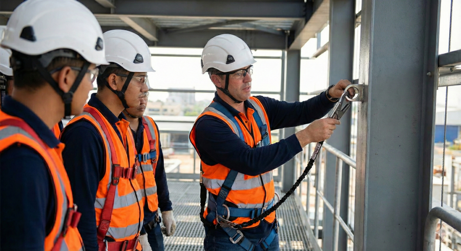 Refresher training - work at height and above open depth