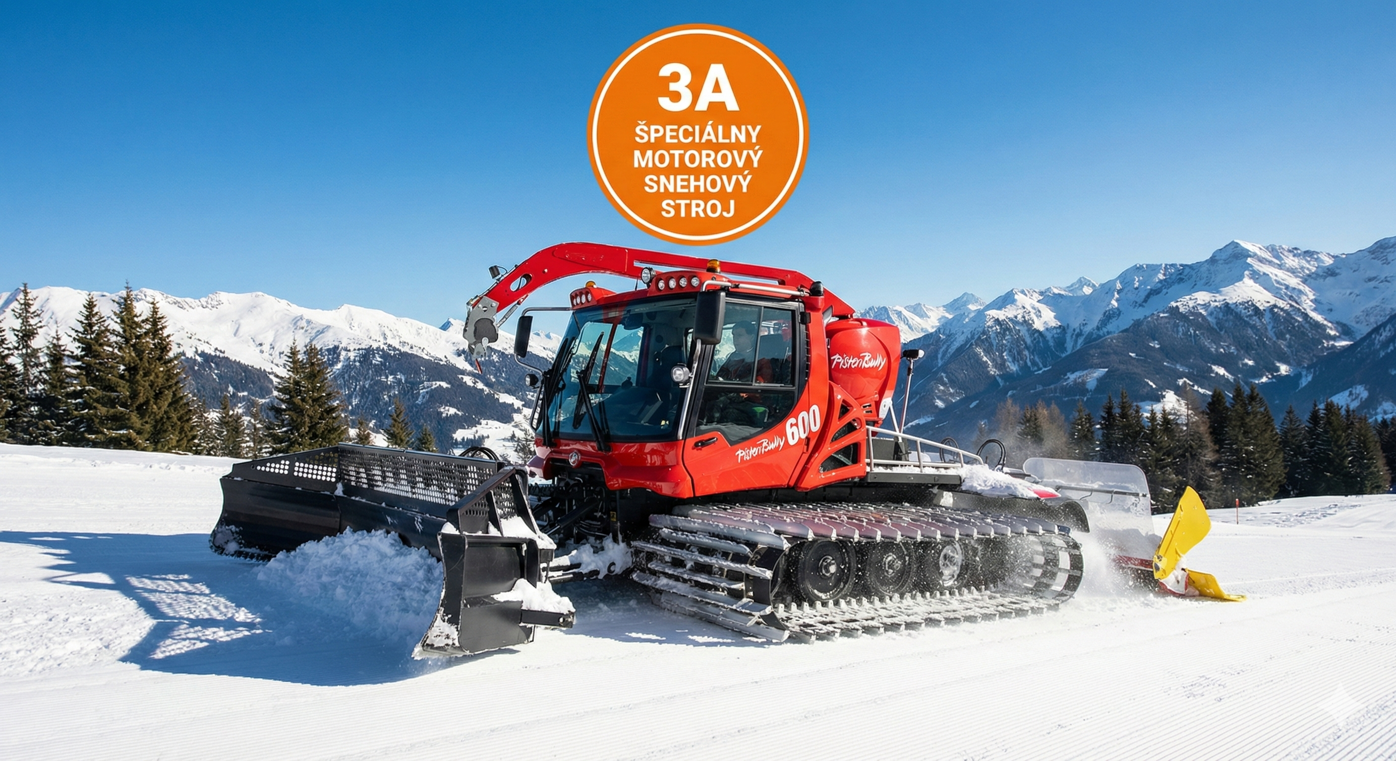 Alapképzés - építőipari gépek (3and – special motorized snow machine / "snow groomer")