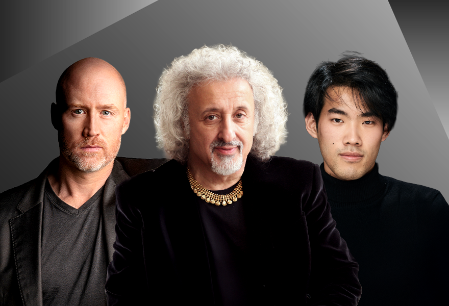 Header image of page : AUGUSTIN DUMAY / AMIRA ABOUZAHRA / MISCHA MAISKY / BRUCE LIU