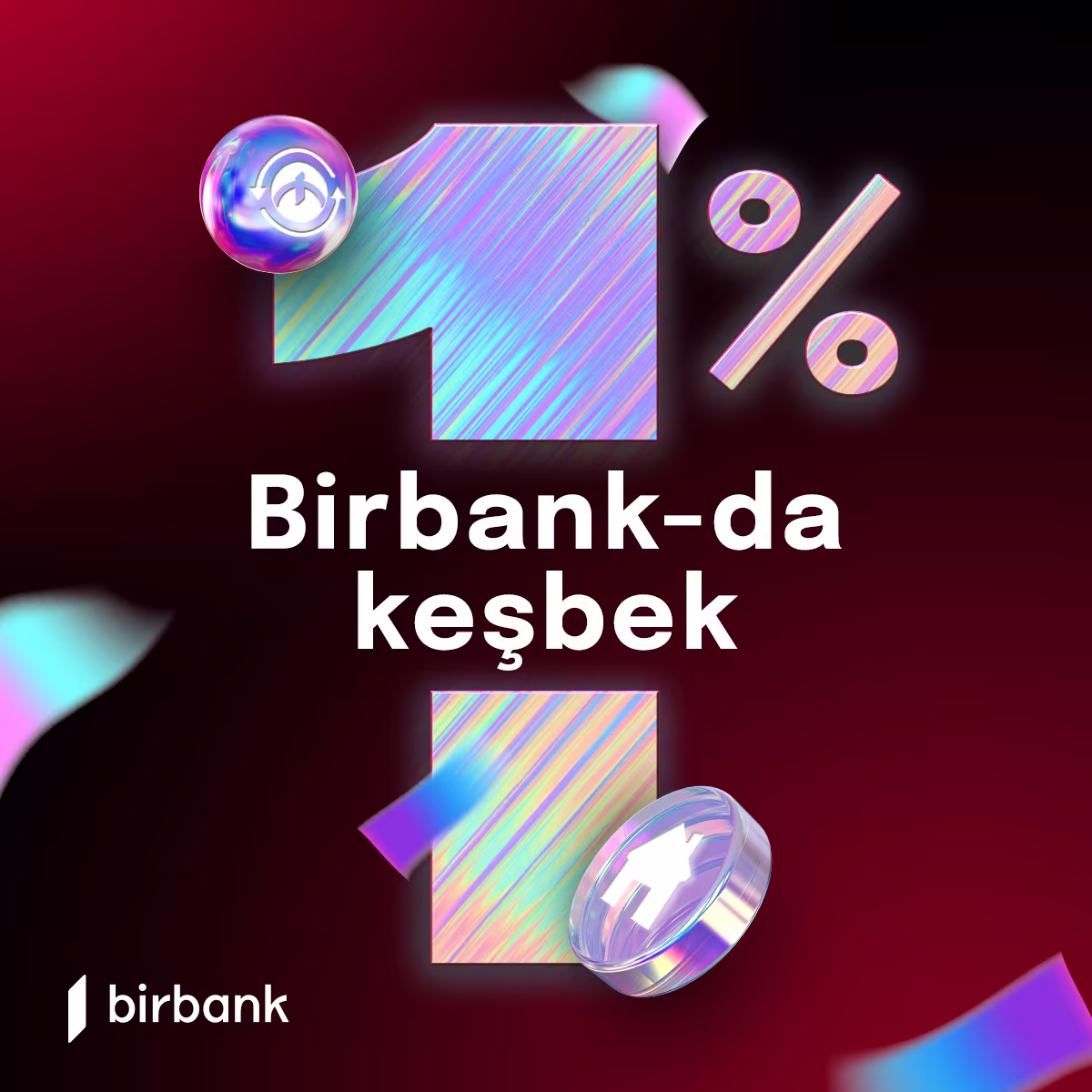 Birbank-da ödənişlərə 1% keşbek