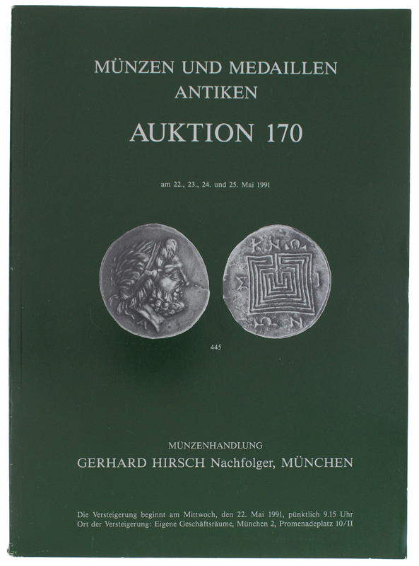 MUNZEN UND MEDAILLEN AUKTION 170: Munchen 22, 23, 24, 25 Mai 1991