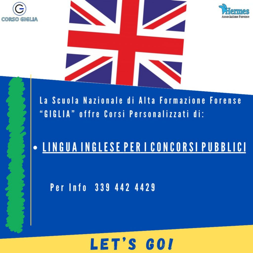 CORSO DI INGLESE PER I CONCORSI PUBBLICI- PREPARATI CON NOI