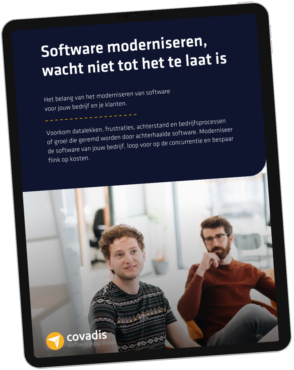 Software moderniseren mockup Software moderniseren mockup