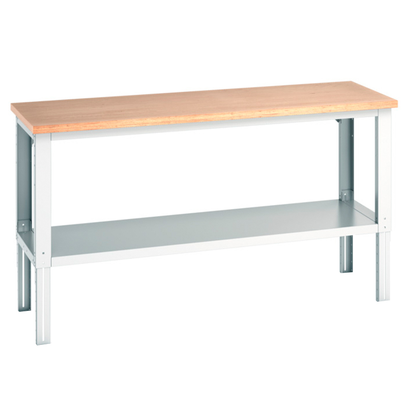 Bench with Full Depth Shelf - Adjustable Height