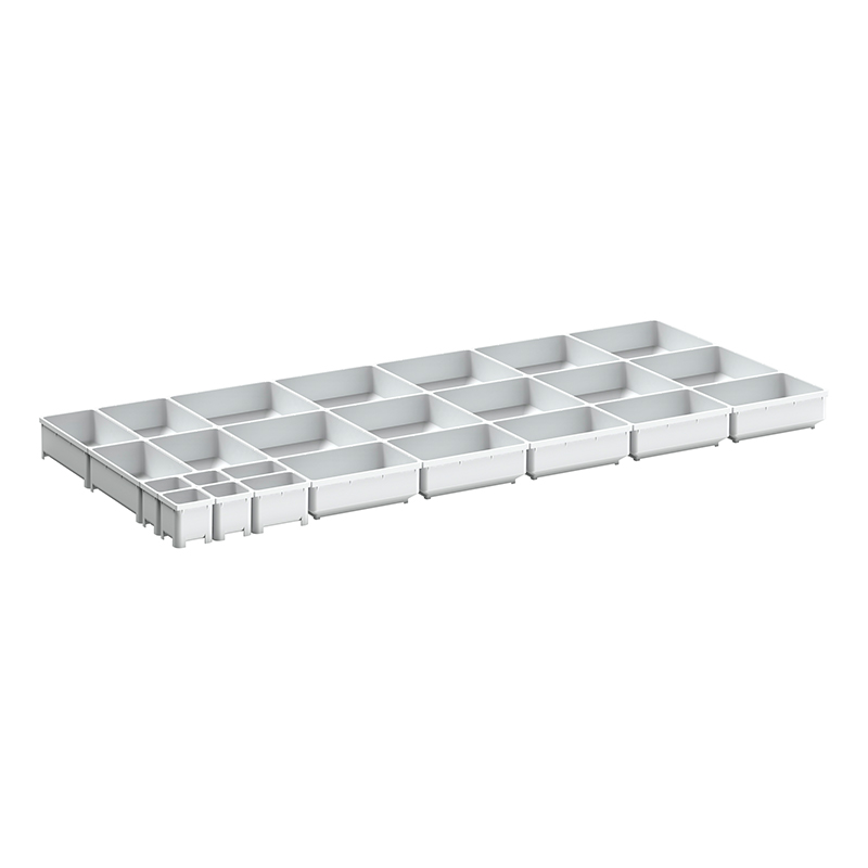 Cubio Plastic Box Kit for 75mm Drawers - 25 Boxes