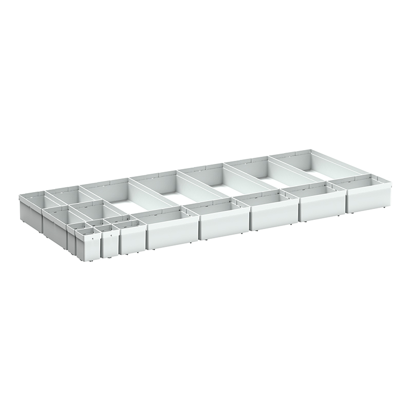 Cubio Plastic Box Kit for 100+mm Drawers - 20 Boxes