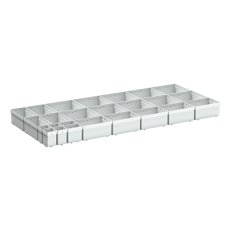 Cubio Plastic Box Kit for 100+mm Drawers - 25 Boxes