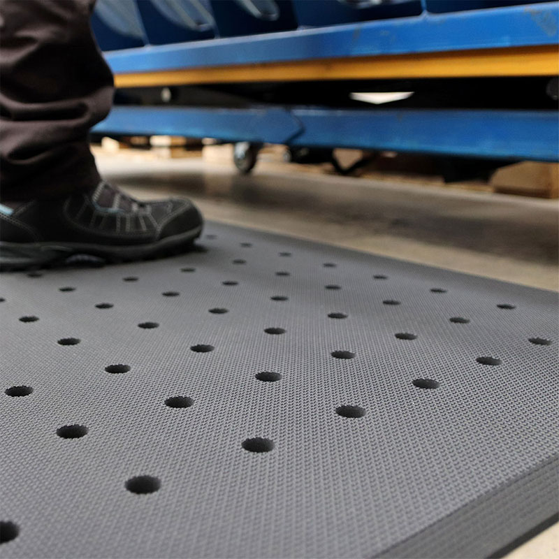 Hygimat Holed Surface Anti-Fatigue Mats - Black