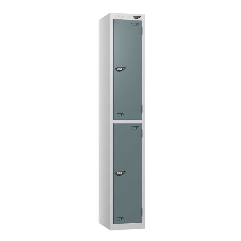 PRIME 2 Tier Steel Lockers - Flat Top – 380(w) x 380(d)mm