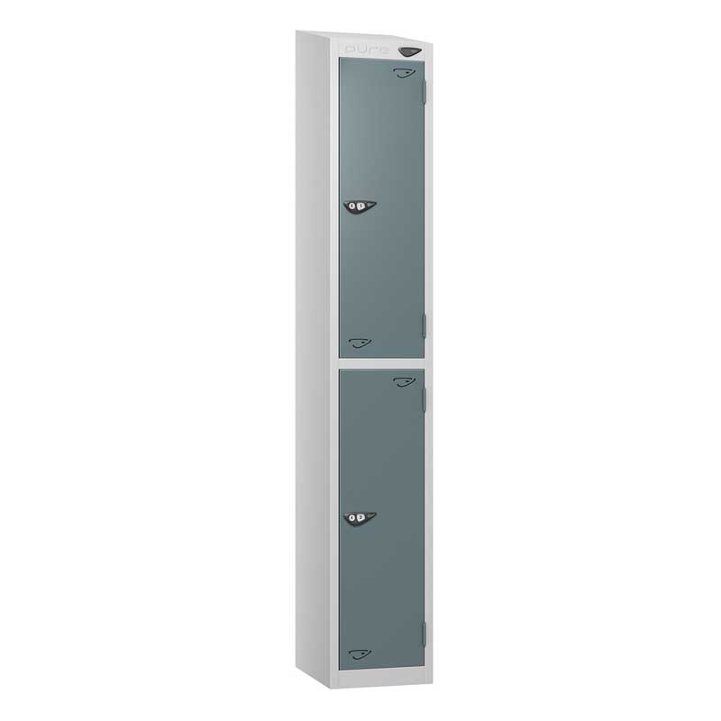 PRIME 2 Tier Steel Lockers - Sloping Top – 380(w) x 380(d)mm