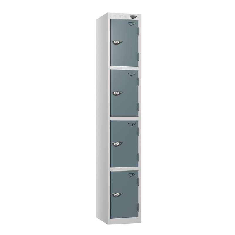 PRIME 4 Tier Steel Lockers - Flat Top – 380(w) x 380(d)mm