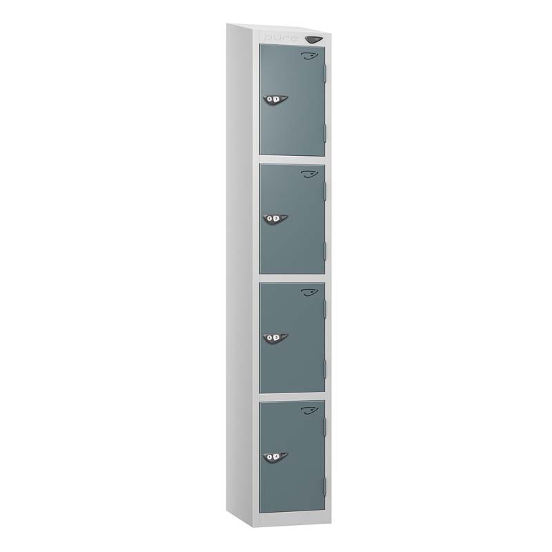 PRIME 4 Tier Steel Lockers - Sloping Top – 380(w) x 380(d)mm
