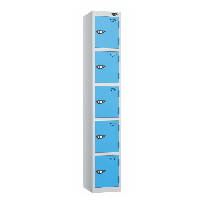 PRIME 5 Tier Steel Lockers - Flat Top – 300(w) x 300(d)mm