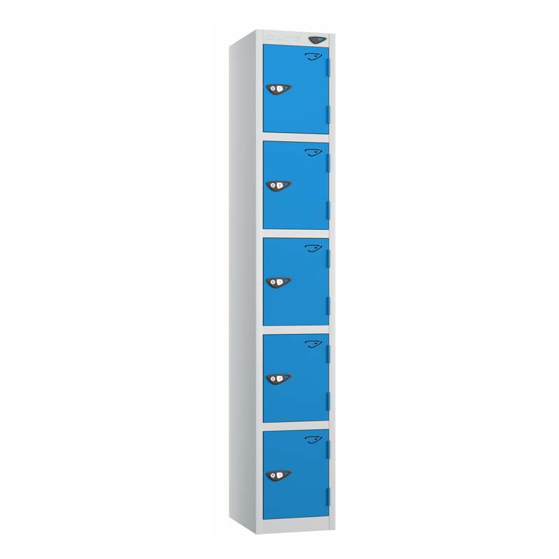PRIME 5 Tier Steel Lockers - Flat Top – 300(w) x 380(d)mm