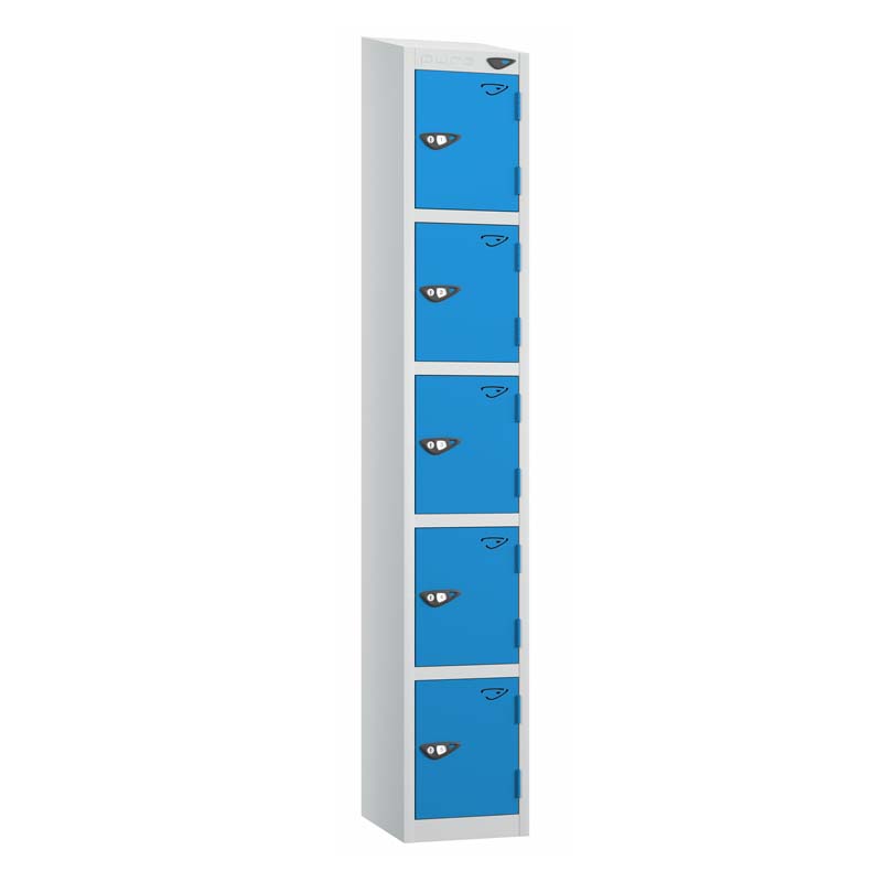 PRIME 5 Tier Steel Lockers - Sloping Top – 300(w) x 380(d)mm