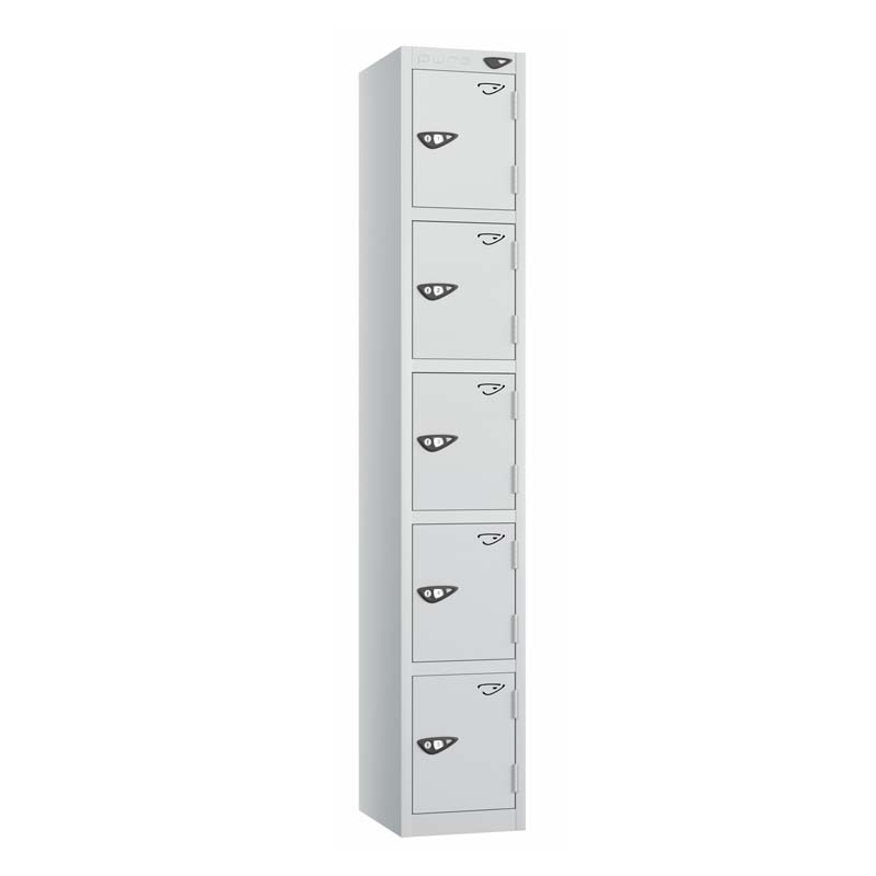 PRIME 5 Tier Steel Lockers - Flat Top – 380(w) x 450(d)mm