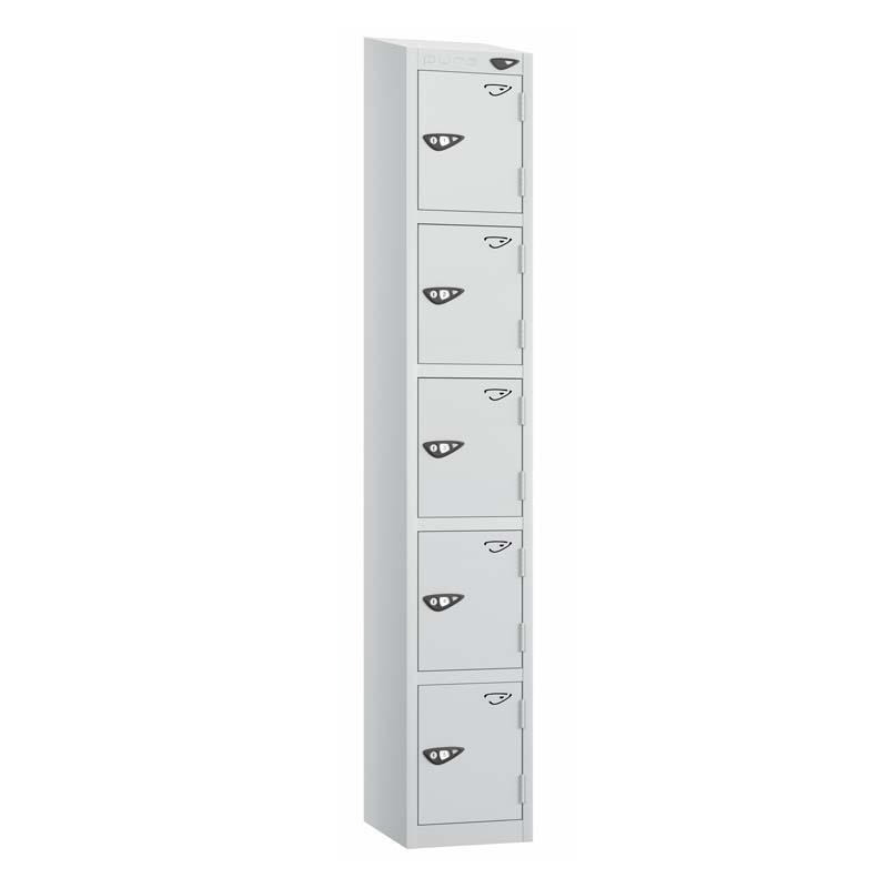 PRIME 5 Tier Steel Lockers - Sloping Top – 380(w) x 450(d)mm