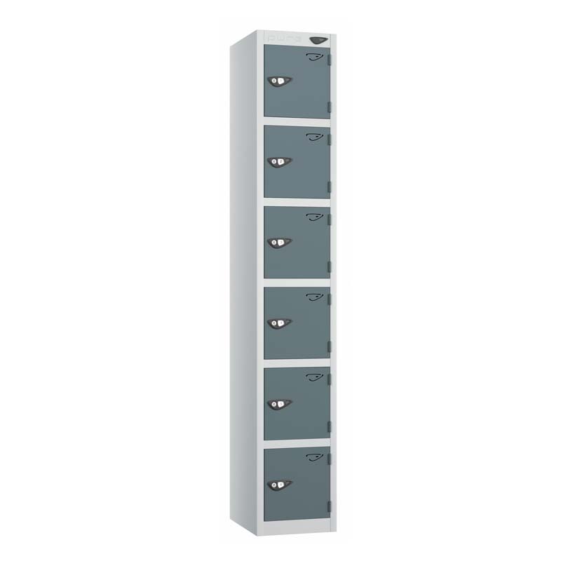 PRIME 6 Tier Steel Lockers - Flat Top – 380(w) x 380(d)mm