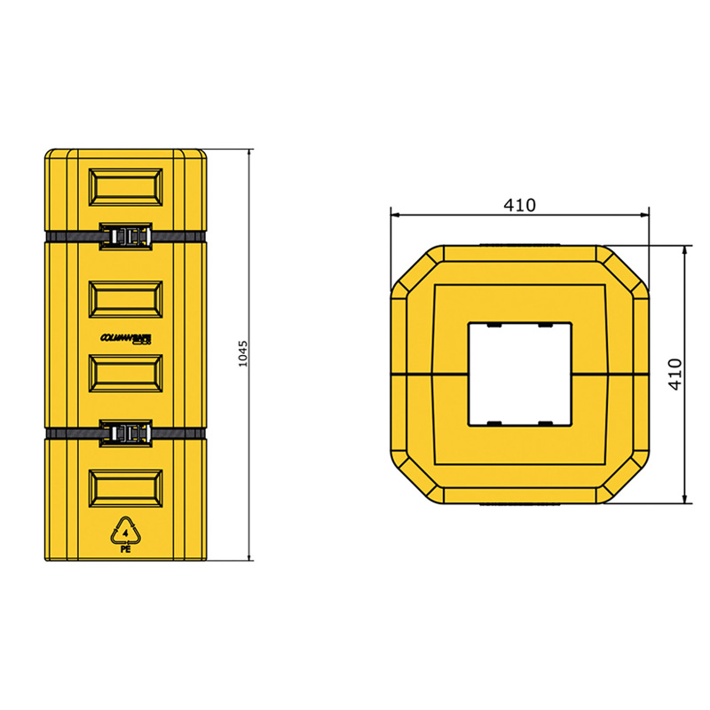 Polywrap Space Saver Column Protectors