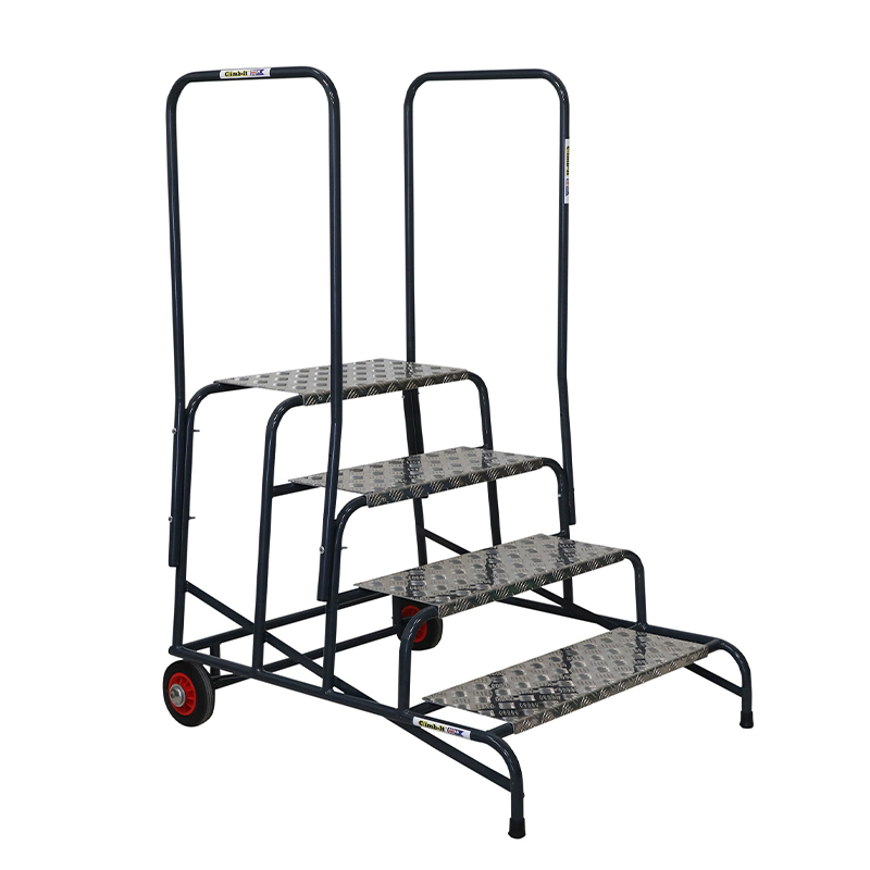 Climb-It Wide Work Steps - 2 Handrails