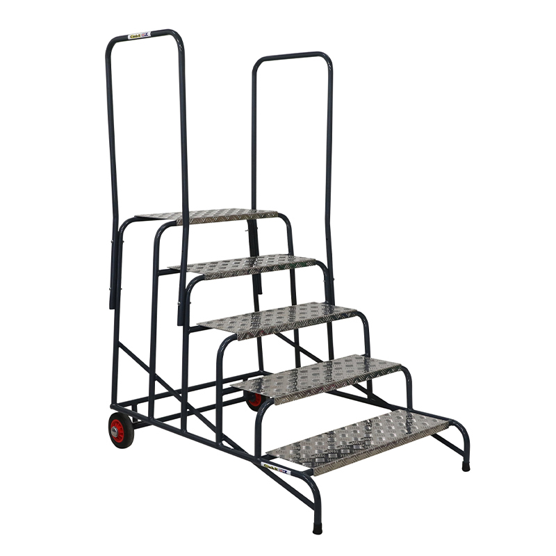 Climb-It Wide Work Steps - 2 Handrails
