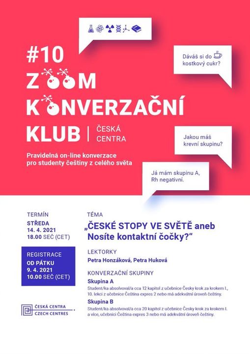 #10 ZOOM Conversation club: ČESKÉ STOPY VE SVĚTĚ aneb Nosíte kontaktní čočky?