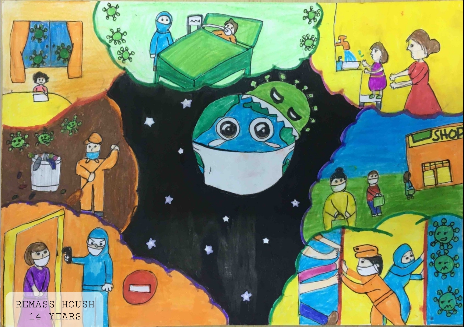 Stonožka je, aby děti byly šťastné. Covid očima dětí