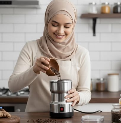 مطحنة بن وتوابل ستانلس 4 سلاح 150 وات Goldfruit