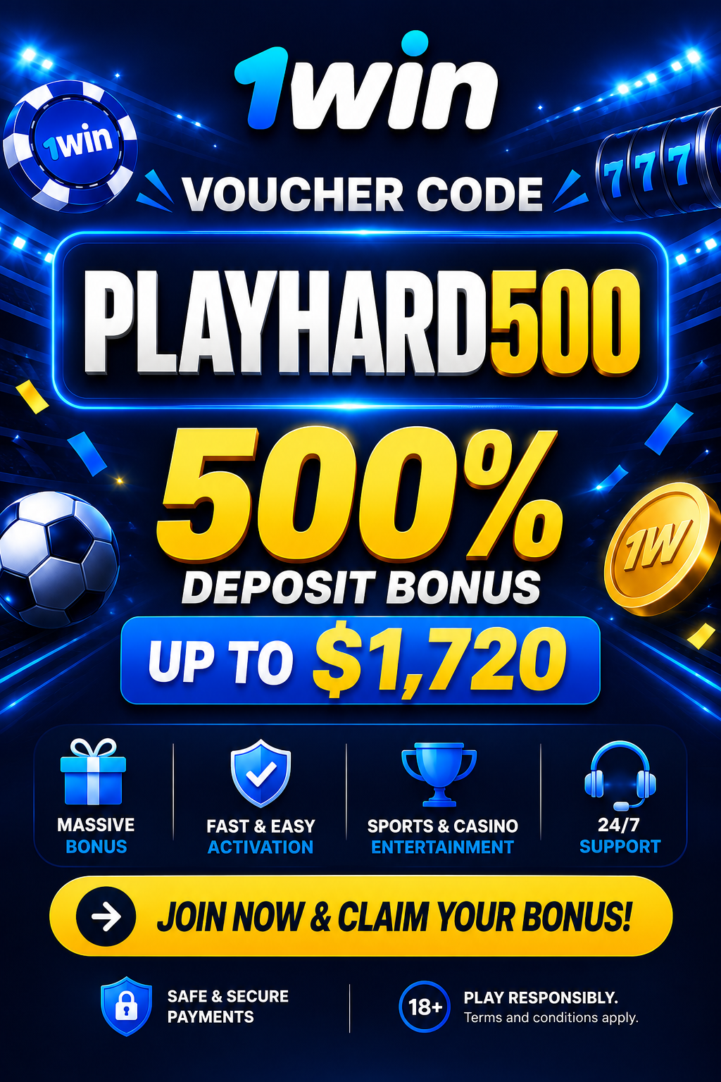 profile image 1win Voucher Code