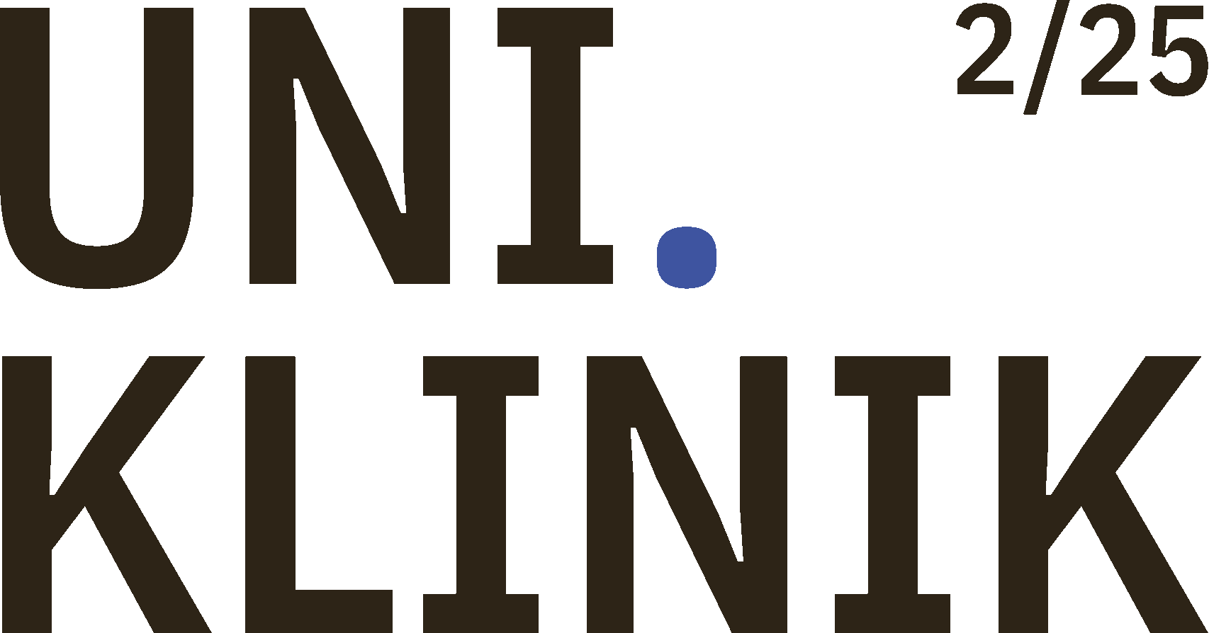 Schriftzug UNI.KLINIK 2/25