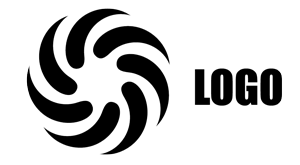 Placeholder logo, dark on light background