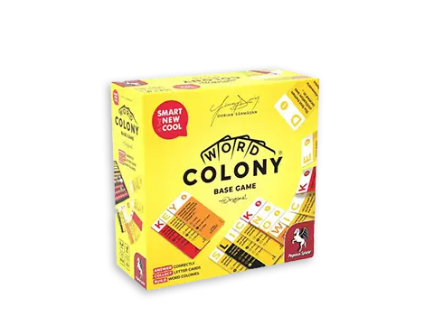 Product graphics for the board game Word Colony Original
