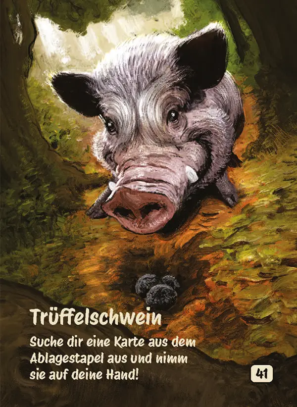 Karte 41 des Kartenspiels ICH HABE FERTIG