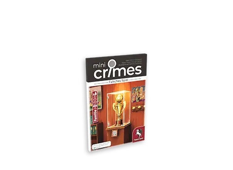 MiniCrimes – Falsches Spiel Produktgrafik des Krimispiels MiniCrimes - Falsches Spiel