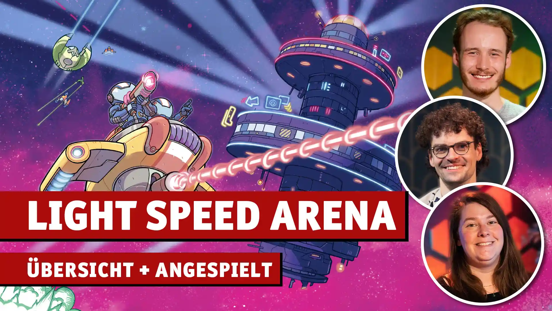 Thumbnail für Übersichtsvideo zum Brettspiel Light Speed Arena