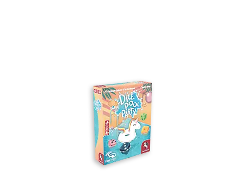Dice Pool Party (Deep Print Games) Product graphics for the board game Dice Pool Party