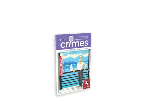 Produktgrafik des Krimispiels MiniCrimes – Blutiger See