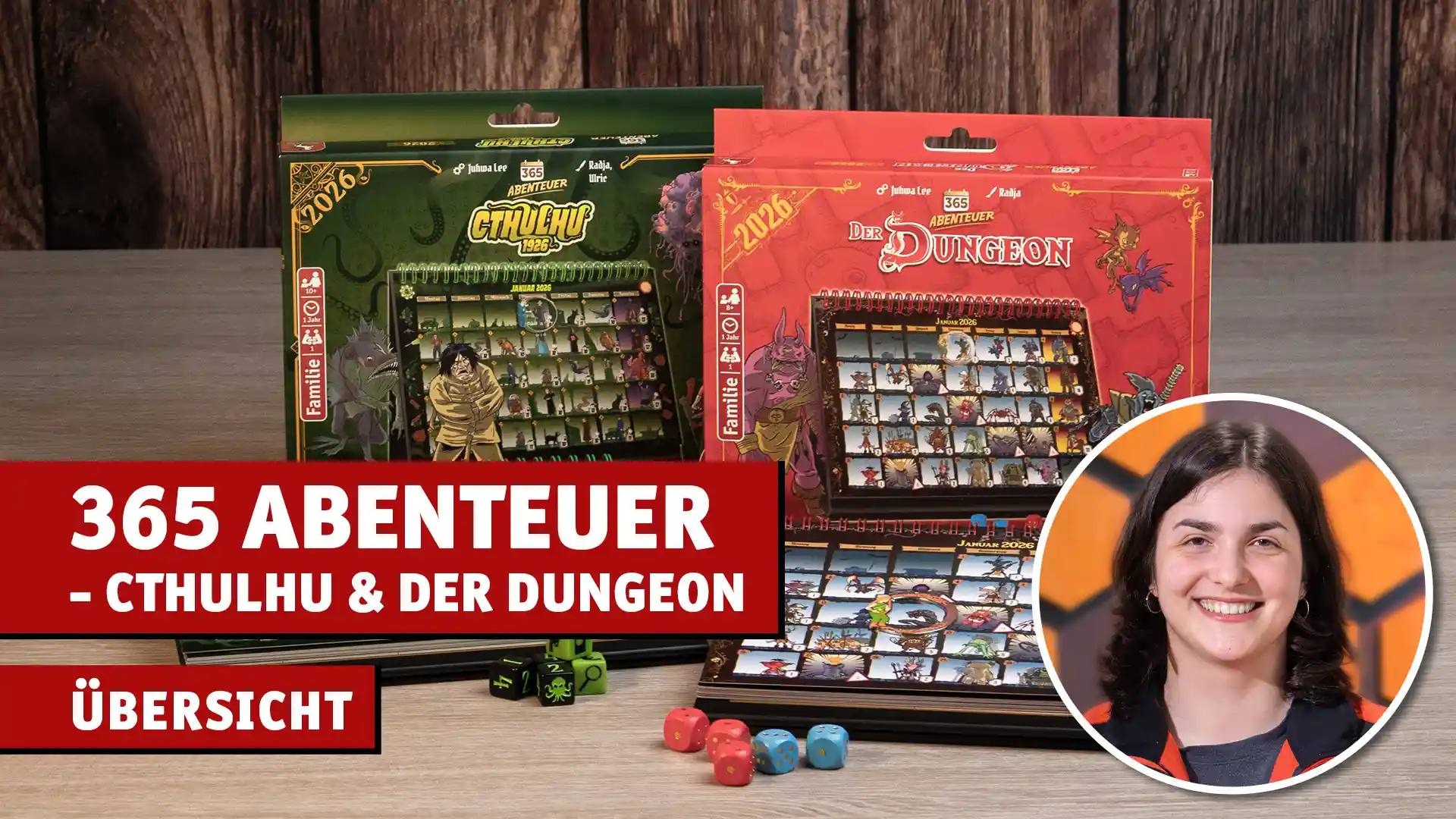 Thumbnail für Übersichtsvideo zum den Brettspiel-Kalendern 365 Abenteuer