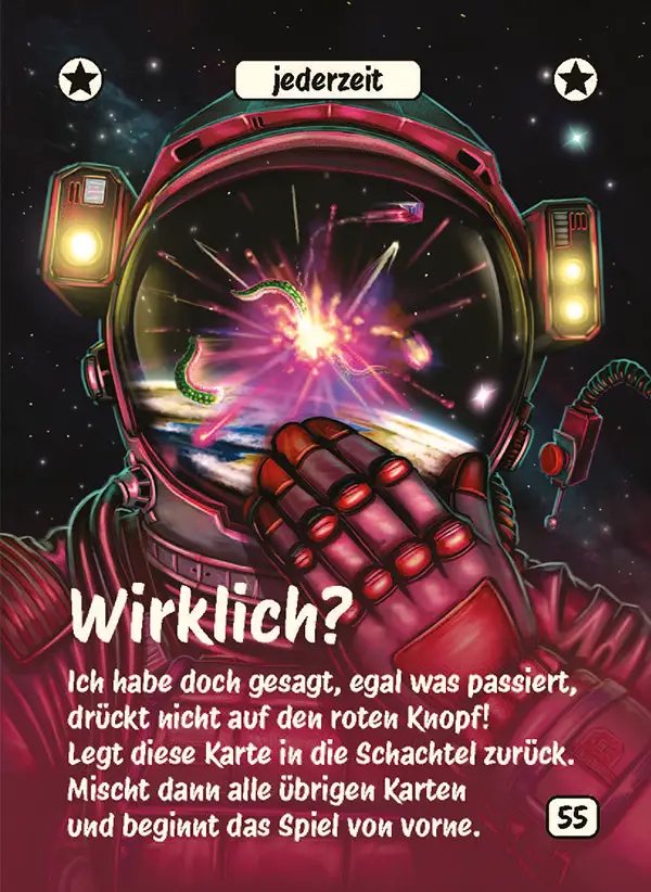 Karte 55 des Kartenspiels ICH HABE FERTIG