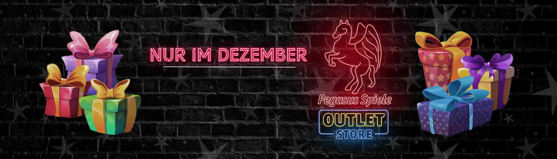 Nur im Dezember im Pegasus Spiele Outlet-Store