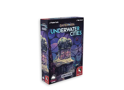 Produktgrafik der Erweiterung Daten-Ära für das Brettspiel Underwater Cities