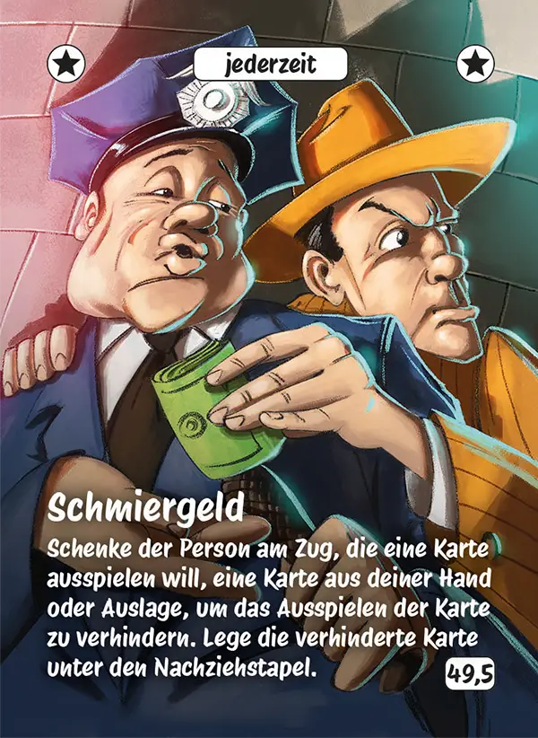 Karte 49,5 des Kartenspiels FERTIG ICH HABE