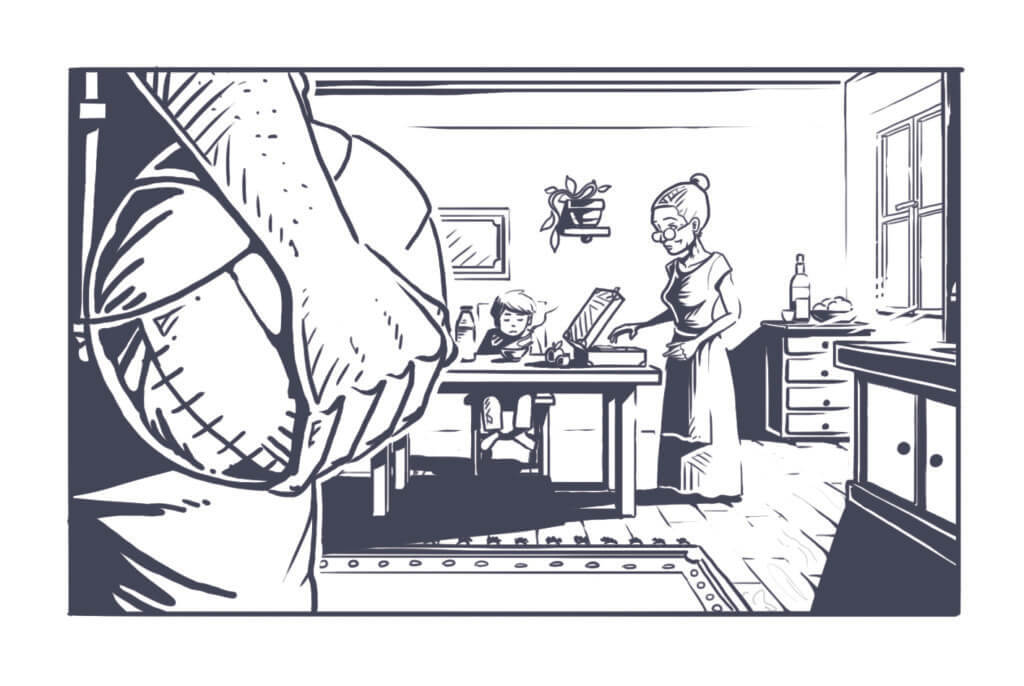 Grafik aus dem Spiel Der rote Faden – Im Schatten des Tigers, Auspacken