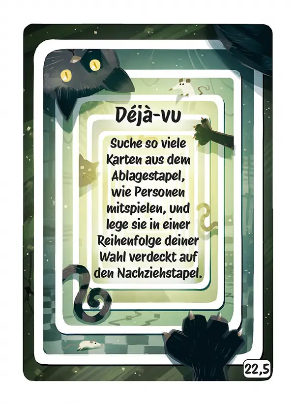 Karte 22,5 des Kartenspiels FERTIG ICH HABE