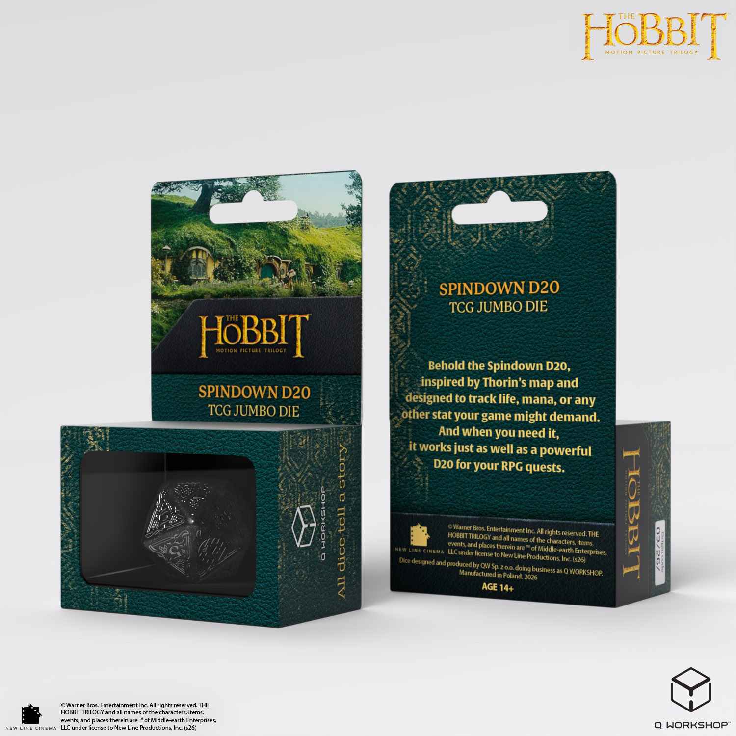 The Hobbit Spindown D20 - Umbral TCG Jumbo Die