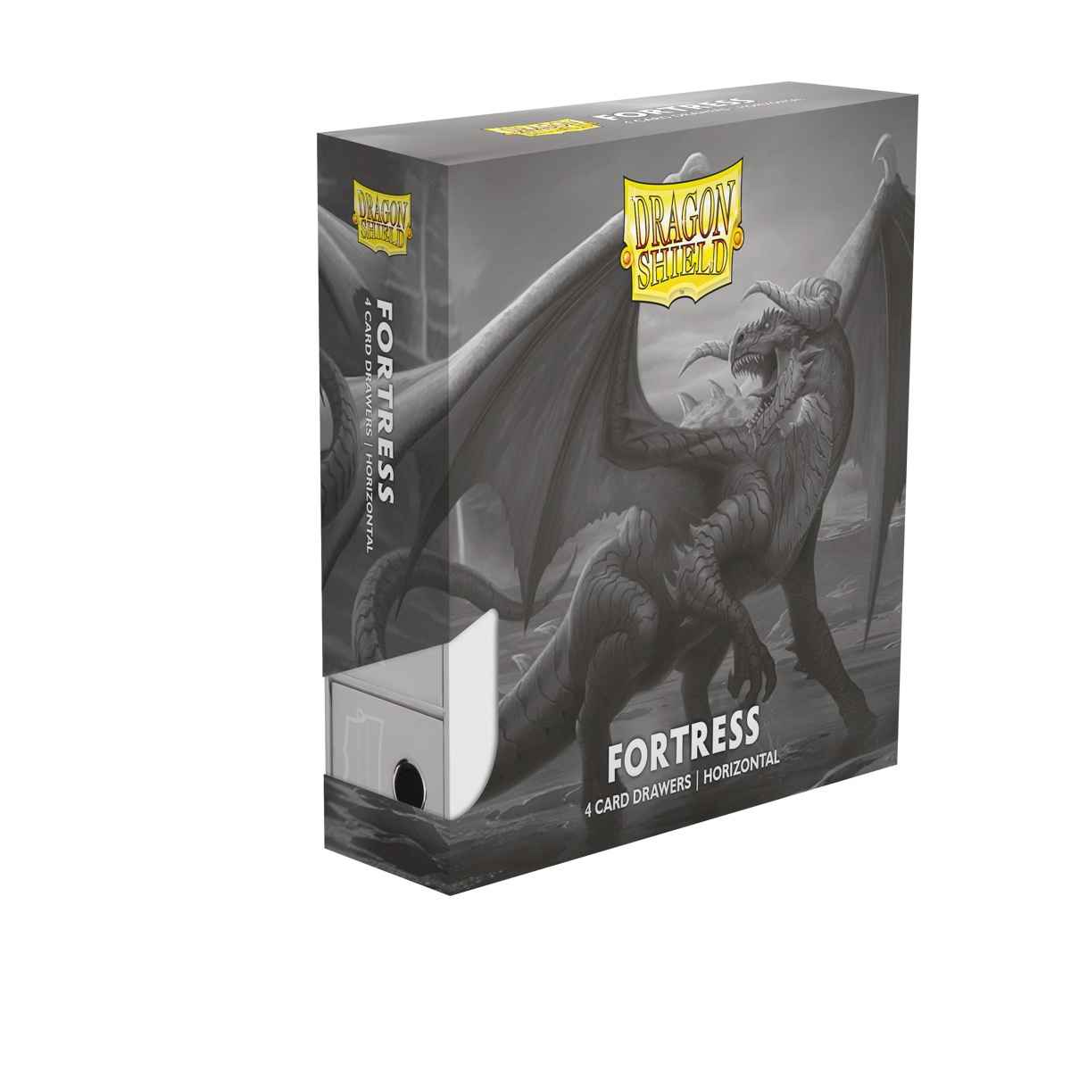 Dragon Shield: Fortress Card Drawers – 4 - Horizontal – White