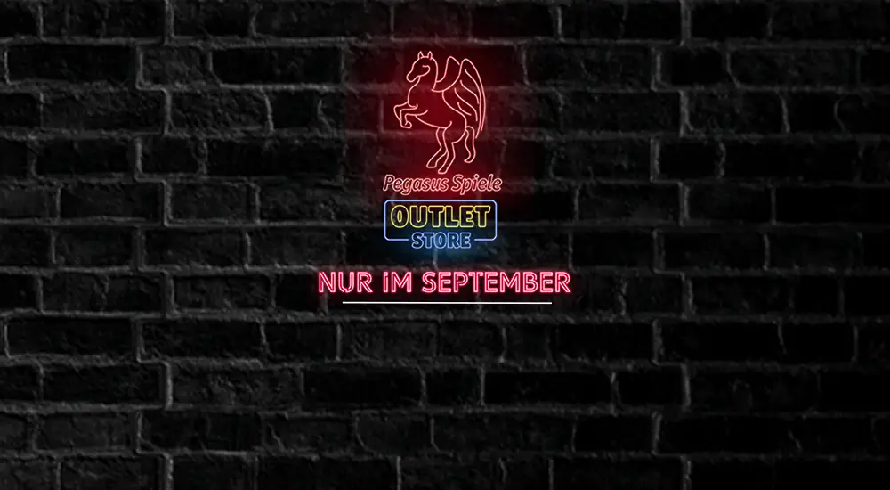 Nur im September im Pegasus Spiele Outlet-Store