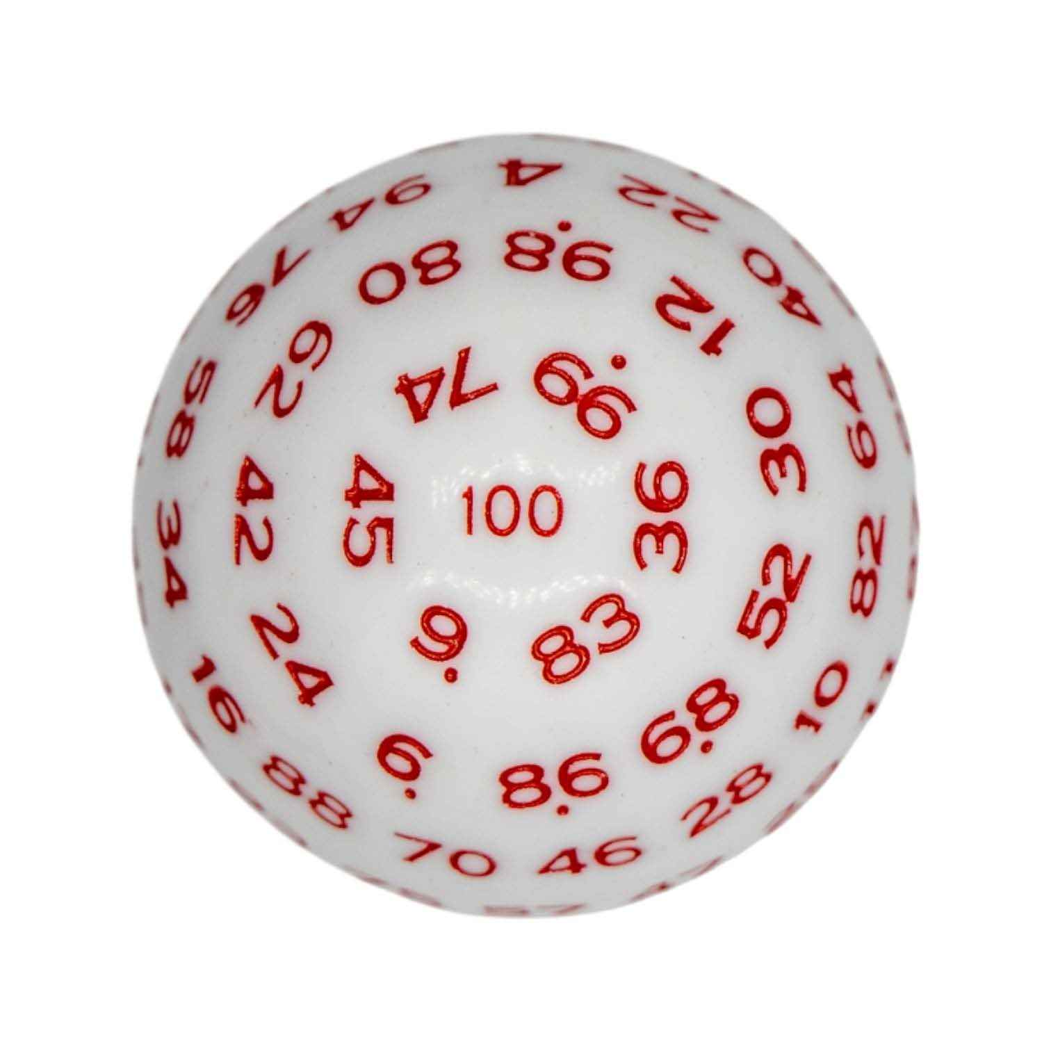 Würfel D100 White / Red